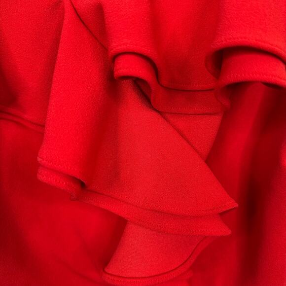 Lulus Dance Floor Diva Red Ruffled Bodycon Dress - Picture 5 of 9